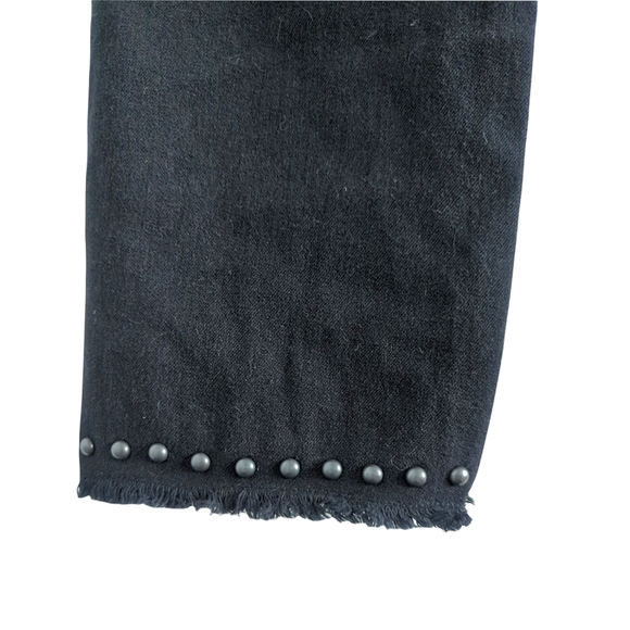 NYDJ Curves 360 Black Studded Shaping Slim Straight Ankle Length Jeans Size 2 - Picture 8 of 12